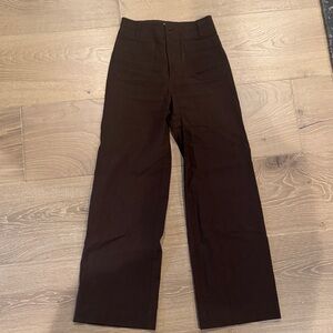 Anthropologie Chocolate Wide Leg Pants